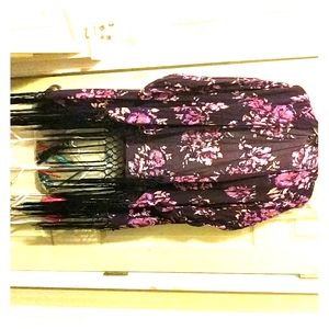 Purple floral shawl